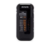 AIWA R22 Portable Pocket Radio with Earphones, Black EU