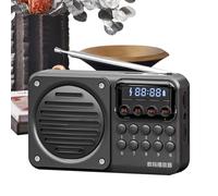Radio Transistor,Radio Personnelle | Lecteur Audio Rechargeable avec Haut-Parleur et Cadran de Réglage pour Voyages Randonnée Maison Gym Extérieur Cadeau Hommes Femmes Personnes Âgées