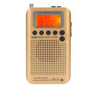 Radio VHF Airband, Récepteur Radio Toutes Bandes pour aéronefs Multifonctions avec écran LCD de 1 Pouce pour réduction de Bruit avec Bande de fréquence Air/FM/AM/SW/VHF/CB avec antenne