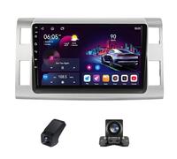 Radio Voiture pour Toyota Previa XR50 3 III 2006-2019 Estima AHR20 XR50 3 III 2006-2016-Radio Android 10 Pouces avec sans Fil Carplay et Android Auto GPS Commande au Volant(X2)