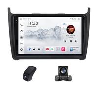 Radio Voiture pour Volkswagen Polo 5 2008-2020- Radio Android 9 Pouces avec sans Fil Carplay et Android Auto Navigation GPS Commande au Volant-Processeur DSP+ Caméra de Recul(C30Plus)