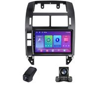 Radio Voiture pour Volkswagen Polo Mk4 IV 4 2001-2009- Radio Android 9 Pouces avec sans Fil Carplay et Android Auto Navigation GPS Commande au Volant-Processeur DSP+ Caméra de Recul(B,C10 Pro)