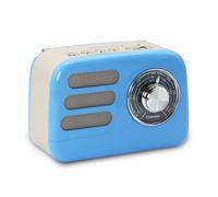 Radio Walter vintage FM et Bluetooth avec batterie rechargeable - Bleu