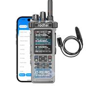 Radioamateur Radtel RT-950 Pro Transparente, GPS/APRS, Talkie-walkie 10 W Longue portée, Programmation Via Application Bluetooth, Transparente (avec câble de Programmation).