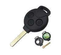 Radiocommande avec fréquence à 433 MHz - Coque porte-clés accessoires de rechange coque pour clé télécommande de voiture 3 boutons compatible avec Smart 451 - Mercedes Benz