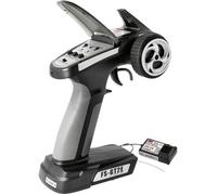 FlySky FS-GT2E Radiocommande à poignée pistolet 2,4 GHz Nombre de canaux: 2 avec récepteur