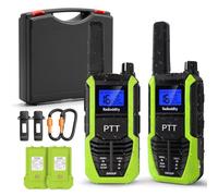 Radioddity HD-2 Talkie-Walkie Étanche IP67, Radio Robuste, Lot de 2 | Sortie d'Alimentation d'Urgence USB-C, Batterie 2500 mAh Remplaçable, Double PTT, VOX, pour la Chasse, la Randonnée et le Ski