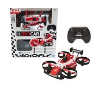 Radiofly Skycar Drone et Voiture RC 2 en 1 2,4 GHz | 7 fonctions, 3 vitesses, suspensions actives, coque rigide ABS, course hors route