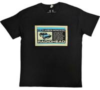 Rock Off Radiohead T Shirt Carbon Patch Band Logo Nouveau Officiel Homme Noir Size XL