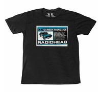 Radiohead 'Carbon Patch' (Noir) T-Shirt - NOUVEAU ET OFFICIEL