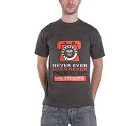 Rock Off Radiohead T Shirt Never Pick It Up Band Logo Nouveau Officiel Homme Charcoal Size M