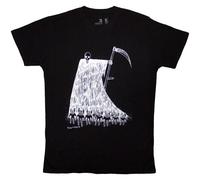 Radiohead | T-shirt officiel en coton biologique | Grim Reaper - en 24 heures ! Let the world know you embrace the dark and daring.This officially licensed Radiohead tee features the haunting Grim Rea
