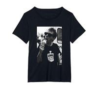 Radiohead Thom Yorke The Bends Era par Andy Willsher T-Shirt, Femme Grandes Tailles, Noir, 5X