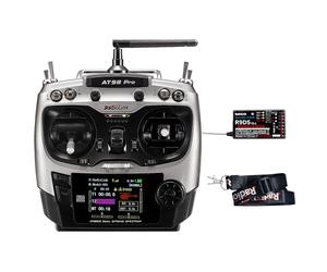 Radiolink AT9S Pro 10/12 canaux 2.4GHz RC Radio Transmitter et récepteur R9DS Remote Controller Long Range pour Drone/Quad/Avion de Course et Plus Encore (Mode 2 Main Gauche)
