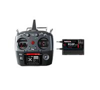 RadioLink Nouvel Émetteur RC T16D 16 Canaux 2,4 GHz avec Récepteur R16F Télécommande pour Voiture RC, Bateau, Drone Droit