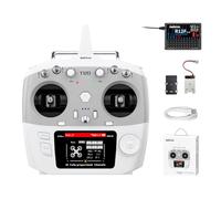 Radiolink T12D V2 12CH 2.4G Emetteur Radio avec Recepteur R12F Mode2 | Compatible Module JR ExpressLRS ELRS, Longue Portee, FPV Drone, Robot, Bateau