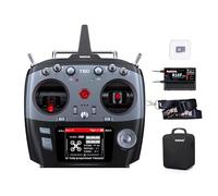 Radiolink T16D 16 canaux RC Émetteur & R16F Récepteur de Télémétrie, Compatible ELRS/TBS Crossfire Longue Portée Module, Diffusion Vocale, pour Drone/Avion/Voiture/Bateau (Mode 2, Accélérateur Gauche)