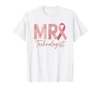 Radiolo de Sensibilisation au Cancer du Sein Ruban Rose IRM Technologist T-Shirt