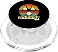 Radiologie Rétro Vintage Sunset Radiation Symbole PopSockets PopGrip pour MagSafe