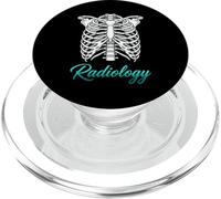 Radiology Cage nervurée Squelette X-Ray Tech Medical Professional PopSockets PopGrip pour MagSafe
