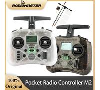 RADIOMASTER contrôleur Radio de poche M2 FCC/LBT Hall cardan EdgeTX émetteur ELRS CC2500 avec récepteur BAT RP1 pour Drone FPV Transparent BAT