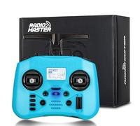 Radiomaster Pocket ELRS Télécommande Émetteur EdgeTX Portable à Cardan Hall avec Lumière LED, Compatible avec Les Drones FPV, Hélicoptères RC, Voitures, Bateaux et Multirotors, Mode 2, Bleu