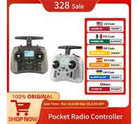 Radiomaster Pocket Hall Gimbal Transmitter M2 Télécommande ELRS CC2500 Léger Intégration de l'éclairage LED Antenne pliable ELRS White M2