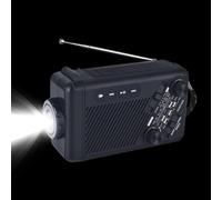Radios Météo pour Maison | Radio AM/FM,Urgences AM/FM Manivelle Solaire Lampe Torche pour Camping Survie Catastrophe et Activités Extérieures