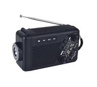 Radios Météo pour Maison - Radio d'Alerte | Poste Portable Rechargeable sans Piles à et Énergie Solaire avec Lampe Torche pour Camping Randonnée Survie Préparation Urgences et Pannes de