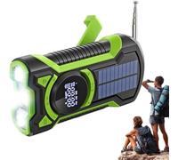 Radios Météo - Radio de Survie Solaire avec Batterie 5000 mAh,Haut-Parleur Multi-Bande Rechargeable Et Lampe Torche Haute Luminosité pour Voyage Famille Détente Gym Plage Travail Nuit Maison