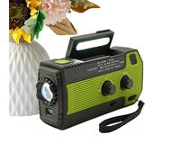 Radios Portables AM FM | avec Lampe Torche à LED Et Petit Panneau Solaire - Radios Météo AM avec Lampe SOS | pour Extérieur Maison Panne De Courant Pique-Nique Chantier Randonnée Chasse Plage