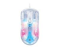 RadioShack Souris de jeu filaire RVB 7D boutons 125 Hz Câble de 1,5 m Transparent