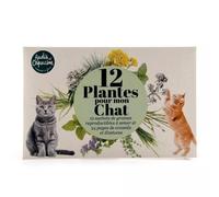 RADIS ET CAPUCINE-Enveloppe 12 sachets plantes pour mon chat Radis et Capucine