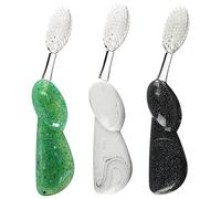 Radius Big Brush Lot de 3 brosses à dents sans BPA et acceptées ADA pour améliorer la santé des gencives et réduire les problèmes de gencives - Main droite