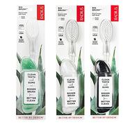Radius Big Brush Lot de 3 brosses à dents sans BPA et acceptées ADA pour améliorer la santé des gencives et réduire les problèmes de gencives - Main droite