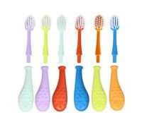 RADIUS Big Kidz Forever Brush Brosse à dents avec tête remplaçable pour enfants de 6 ans et plus, sans BPA, ADA acceptée pour la croissance des dents et des gencives - Droitier et gaucher, extra douce