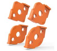 Radius Jig Lot de 4 gabarits de défonceuse d'angle ABS + CNC haute dureté, coins arrondis, R5 R10 R15 R20 R25 R30 R35 R40