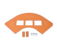 Radius Jig Router Template, Corner Radius Routing Template with R15 R30 R100 R200 Options, Precision Woodworking Corner Radius Guide for Cabinet Wardrobe Corners and Switch Holes,