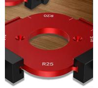 Radius Plus Routeur 2 pièces pour le travail du bois en alliage d'aluminium extérieur moules R avec R10-R50 pour coins intérieurs et définis pour gabarit d'armoire B