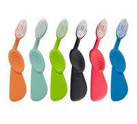 RADIUS Scuba Lot de 6 brosses à dents pour droitier Couleurs assorties