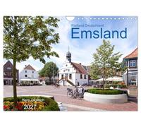 Radland Deutschland - Emsland (Wandkalender 2027 DIN A4 quer), CALVENDO Monatskalender: Das Emsland ist als Radregion beliebt bei Jung und Alt
