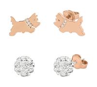 Radley Blocs jumeaux en pierre claire et saut sauteur en or rose RYJ1314S
