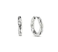 Radley Boucles d'Oreilles Créoles Marteau Plaqué Argent Femme