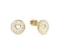 Radley Boucles d'oreilles en forme de cœur en émail plaqué or pour femme