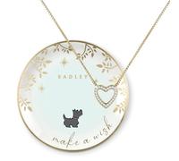 RADLEY Ensemble collier avec pendentif cœur ouvert et plateau à bijoux Plaqué or 18 carats