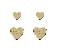 Radley Lot de 2 boucles d'oreilles en or 18 carats en forme de cœur RYJ1234S