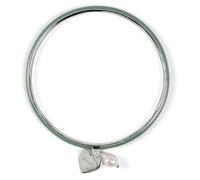 Radley Radley Silver Plated Steel Enamel Bangle With Hanging Charms