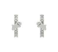 Radley RYJ1353S Boucles d'oreilles créoles plaquées argent avec pierres transparentes
