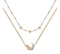 RADLEY RYJ2211S Collier pour femme en plaqué or rose 18 carats Motif chien dans la lune