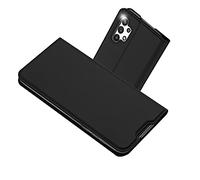 Radoo Coque Compatible avec Samsung Galaxy A32 4G, Ultra Mince en Cuir PU Housse à Rabat Portefeuille Coque [Antichoc TPU] [Fente pour Carte] [Fermoir Magnétique] (Gris-Noir)